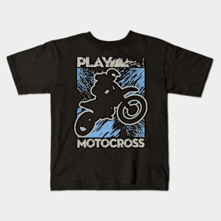 PLAY MOTOCROSS Kids T-Shirt